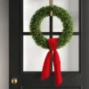 20" Christmas Box Wood/Velvet Bow Wreath - Wondershop™ -Wondershop GUEST f425f54b 288c 48b3 913d b737bea512a0