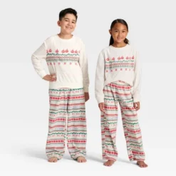 Kids' "Let It Snow" Fair Isle Microfleece Holiday Matching Family Pajama Pants - Wondershop™ Cream 9 Kids' "Let It Snow" Fair Isle Microfleece Holiday Matching Family Pajama Pants - Wondershop™ Cream -Wondershop GUEST f7d95059 5f07 40cf 82da 71d55621510c