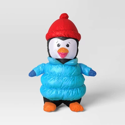 3'x4' Christmas Indoor/Outdoor Lighted Inflatable Penguin In Puffer Jacket - Wondershop™ 4 3'x4' Christmas Indoor/Outdoor Lighted Inflatable Penguin In Puffer Jacket - Wondershop™ - Image 2