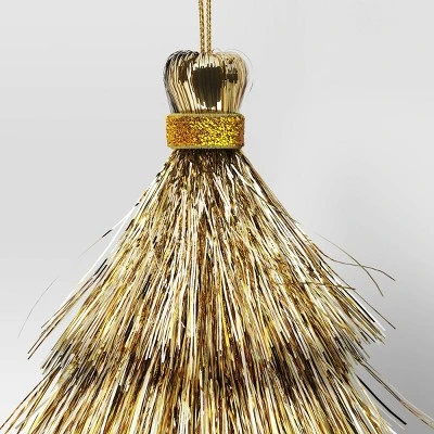 3' 5" Christmas Mini Tassel Ornament Set Champagne - Wondershop™ 4 3' 5" Christmas Mini Tassel Ornament Set Champagne - Wondershop™ - Image 2