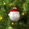 4" Christmas Glass Baseball With Hat Ornament - Wondershop™ -Wondershop GUEST fd80d675 3d2f 4e8e 8247 d119922ef5b8