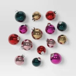 42pc Round Glass Christmas Tree Ornament Set - Wondershop™ -Wondershop GUEST ff871045 f937 4db3 bb65 07bf1aab607f